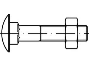  4.6 galv. verzinkt Flachrundschrauben DIN 603 Durchmesser 5 