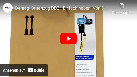 Video: Demag Elektrokettenzug DBC