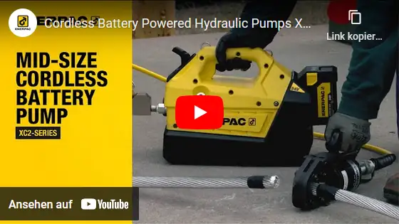 Video: Enerpac Akkupumpe XC2