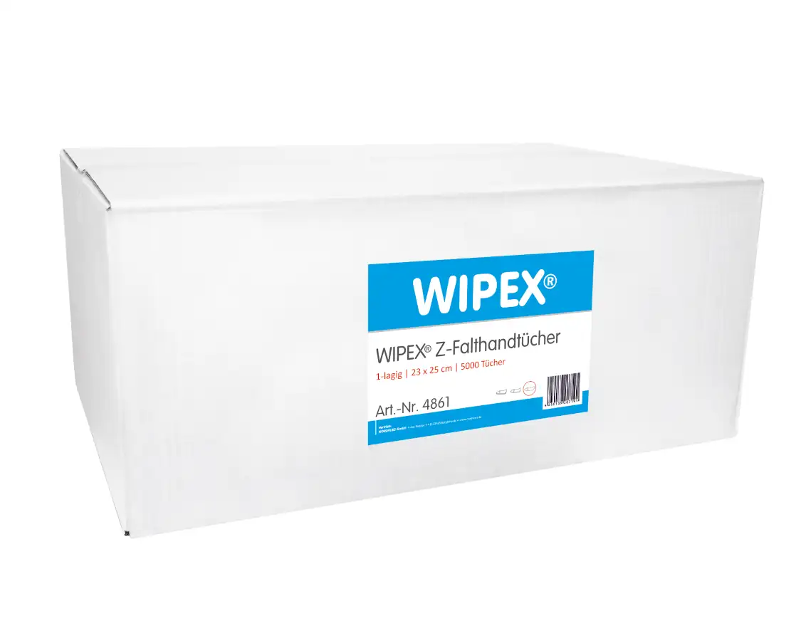 WIPEX® Z-Falthandtücher 1-lagig Ansicht 2