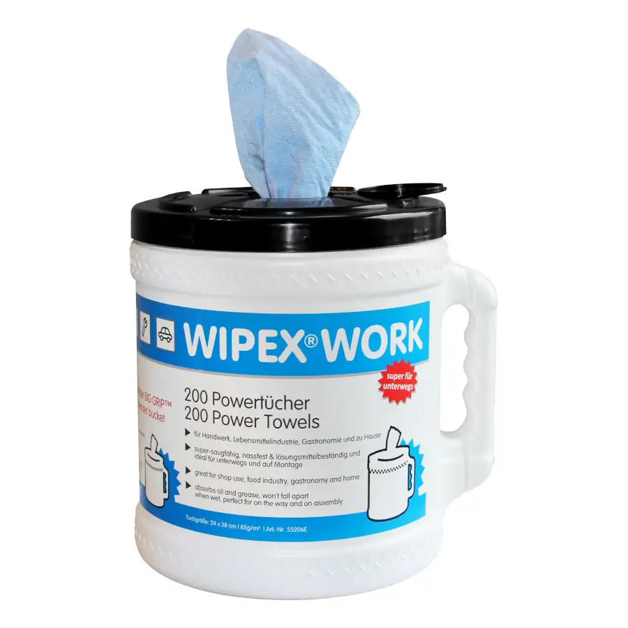 WIPEX ® WORK Powertücher im Spender Ansicht 2