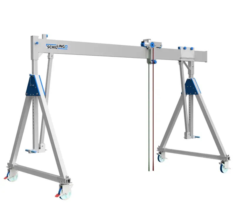 Schilling  Alu-Portalkran fahrbar unter Last 29 500 kg