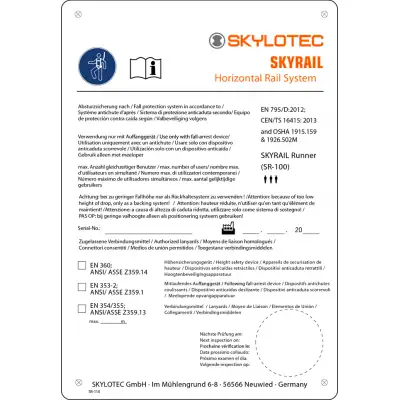 SKYRAIL LABEL   Ansicht 2