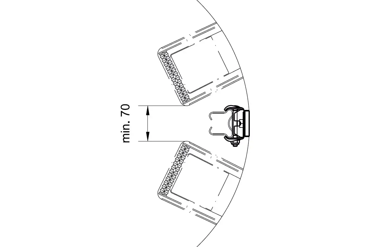 Halterung für Schächte Ød=14mm Ansicht 2