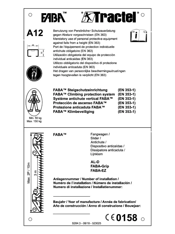 Hinweisschild aus Aluminium Ansicht 2