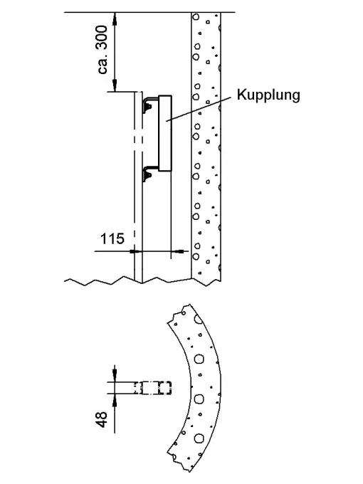 Tractel Einstiegshilfe Kupplung für Einstiegshilfe