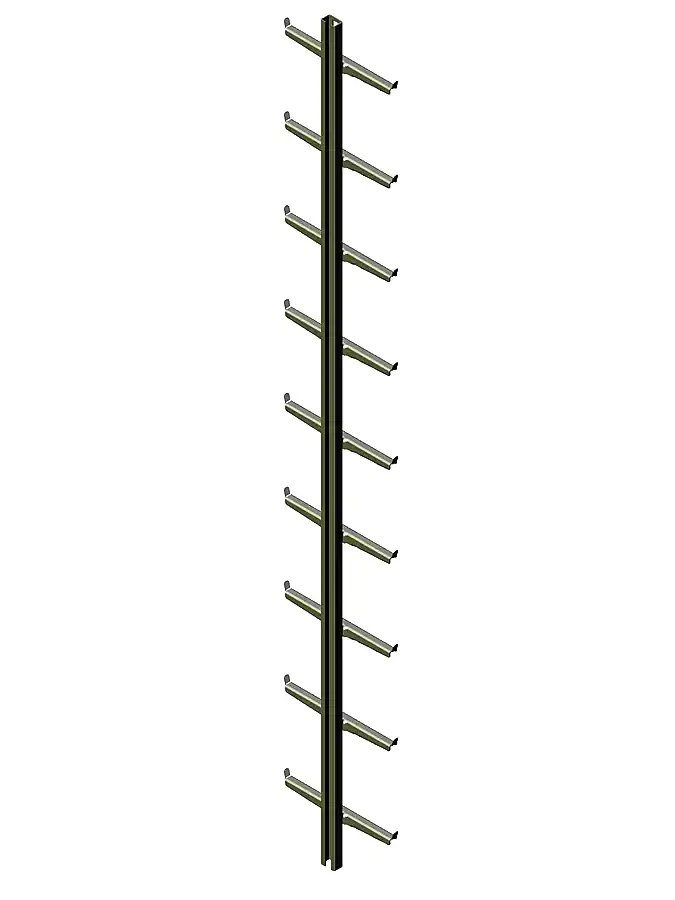 A12 Steigschutzleiter L=2520mm Ansicht 2