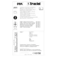 Tractel Hinweisschild aus Aluminium System A11   Artikel-Nr.: 523887