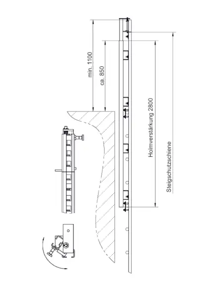 Tractel FABA A12 Gerader Überstieg für Schienen