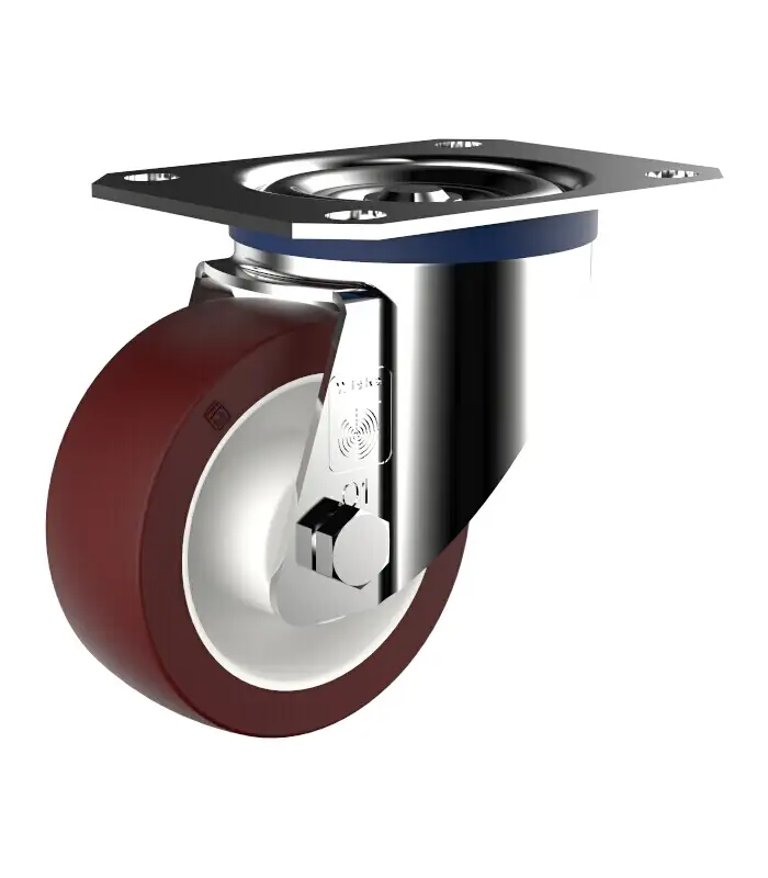 Wicke Rockplast Rad mit Plattenbefestigung INOX DS 1248 80 mm